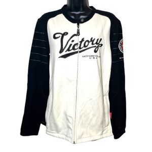 Victory Motorcycles Black & White Zip-Up Jacket